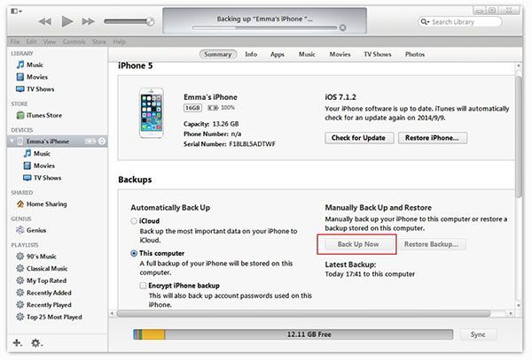 How To Backup Iphone 5 5s To Itunes Macback Us