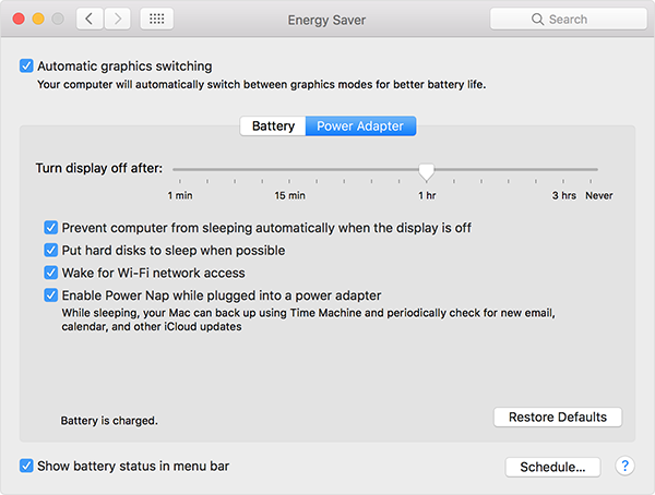energy-saver macbook