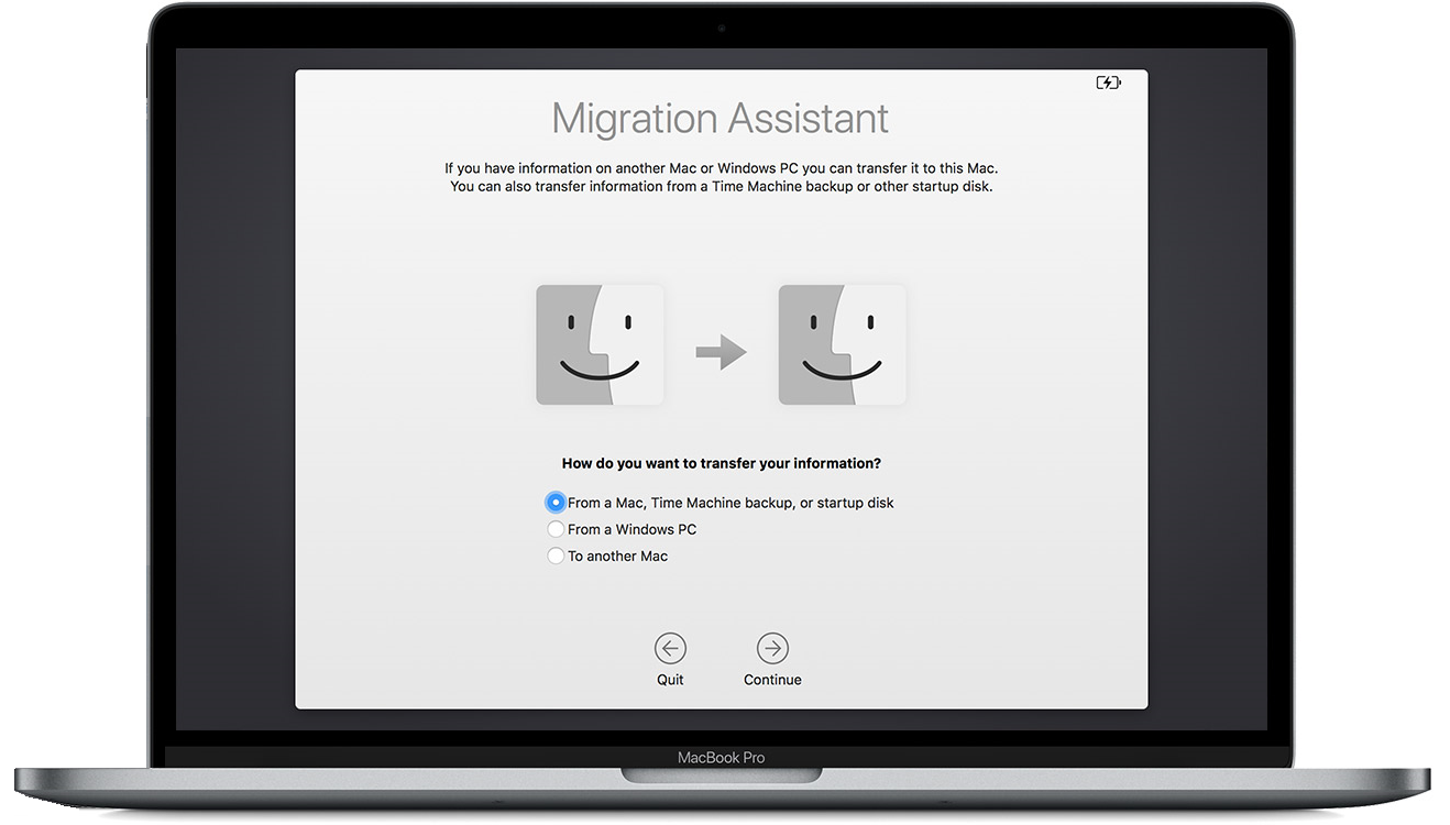 sierra migration assistant windows