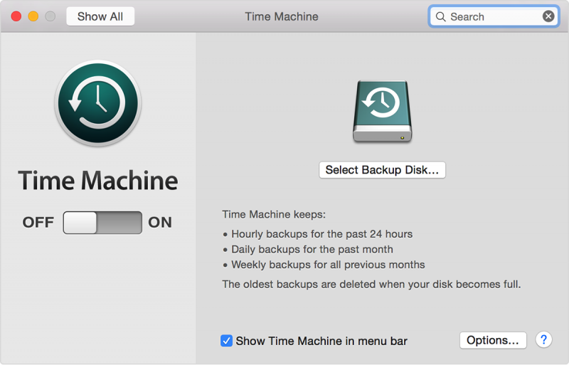 Time Machine Backup