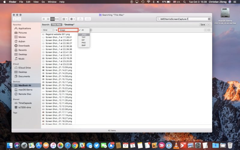 Where do screenshots go on mac